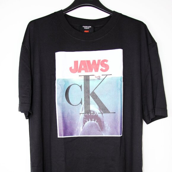 BNWT SS19 CALVIN KLEIN 205W39NYC JAWS TSHIRT BLACK S - Picture 2 of 13